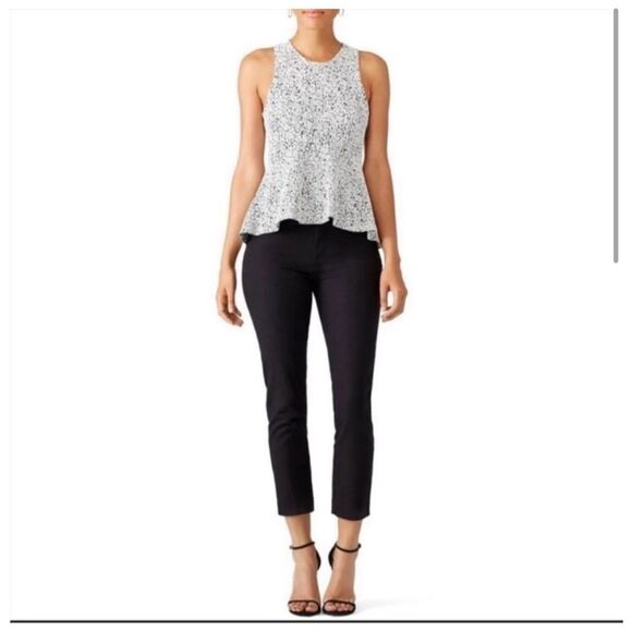 Theory Colisha Lustrate Sleeveless Peplum Stretch Top medium - Picture 4 of 11